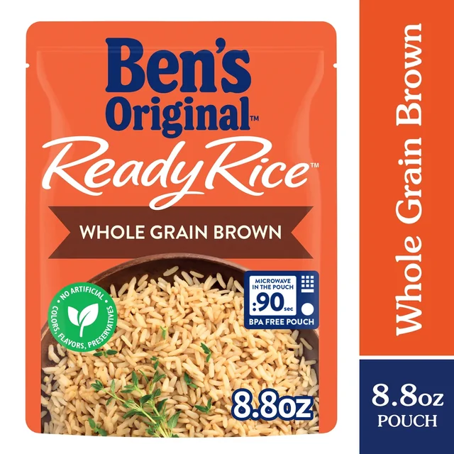Ben Original Ready Whole Grain Brown Rice Easy Dinner Side 8 8 Ounce Pouch
