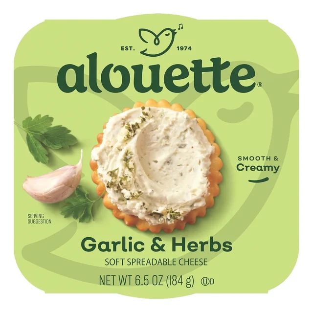 Alouette Garlic Herbs Soft Spreadable Cheese 6 5 oz Fresh
