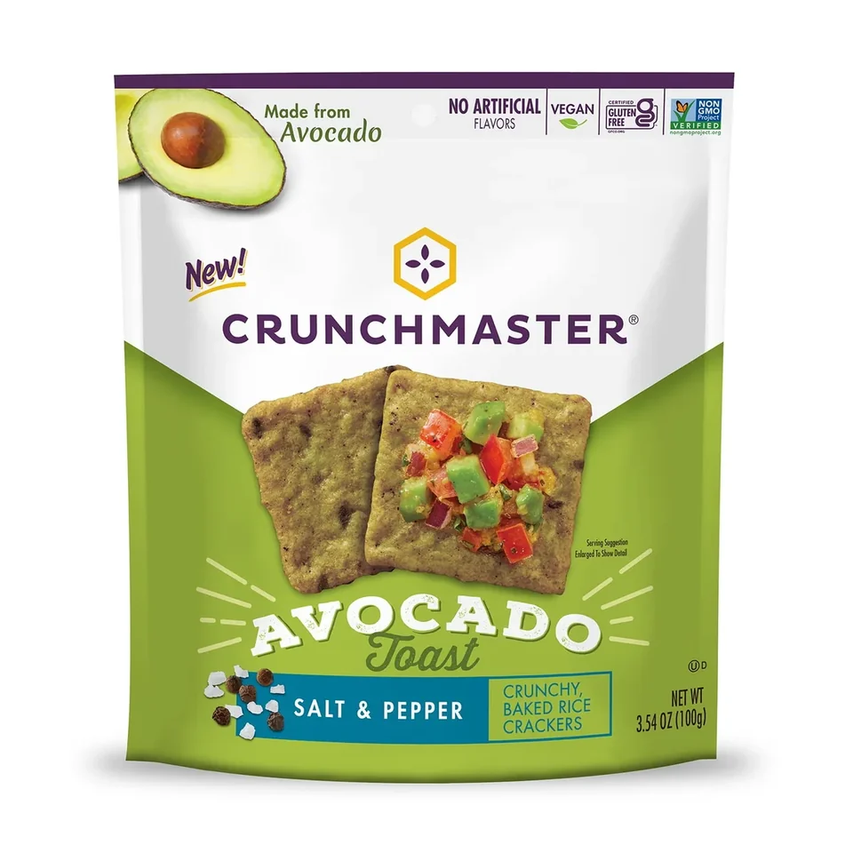 How healthy is Crunchmaster Gluten-Free Avocado Toast Salt & Pepper Crackers?