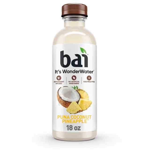 Bai Puna Coconut Pineapple Antioxidant Infused Water Beverage 18 fl oz Bottle