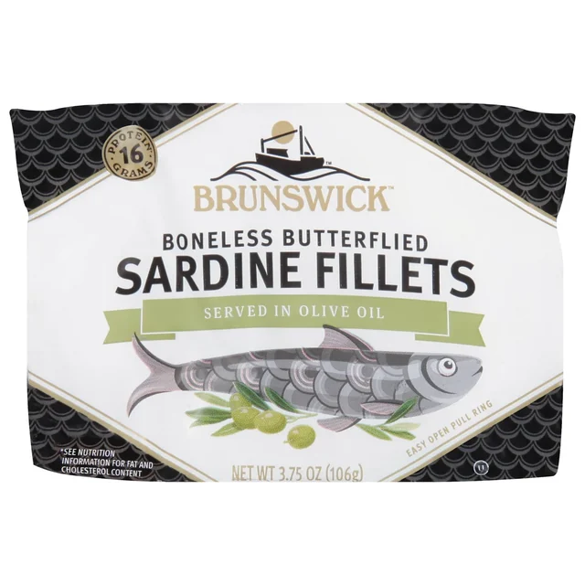 Brunswick Sardine Fillets in Olive Oil 3 75 oz