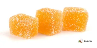 Peelable mango gummies