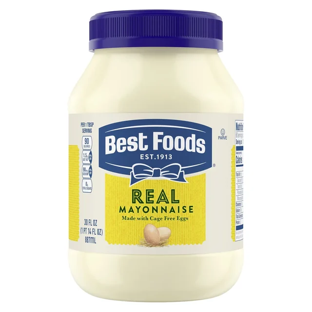 Best Foods Made with Cage Free Eggs Real Mayonnaise 30 fl oz Jar