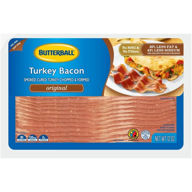 Butterball Ready to Serve Turkey Bacon Gluten Free 12 oz