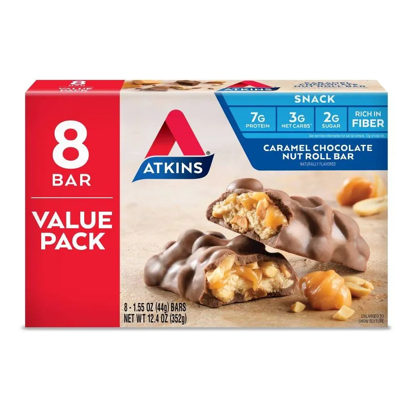 Is Atkins Caramel Chocolate Nut Roll Healthy?