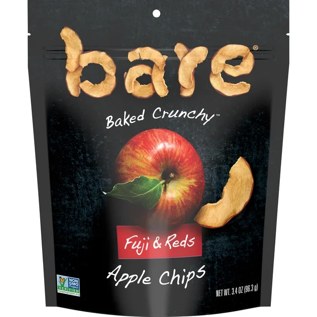Bare Snacks Baked Crunchy Apple Chips Crispy Reds 3 4oz Bag Packaging May Vary